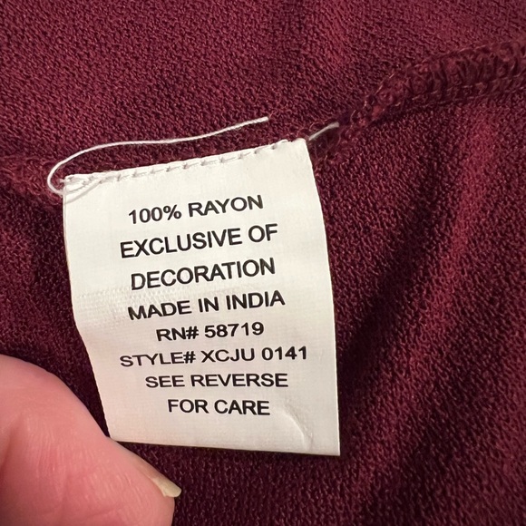 NY COLLECTION beautiful long bell sleeve embroidered blouse size XL - Picture 10 of 12